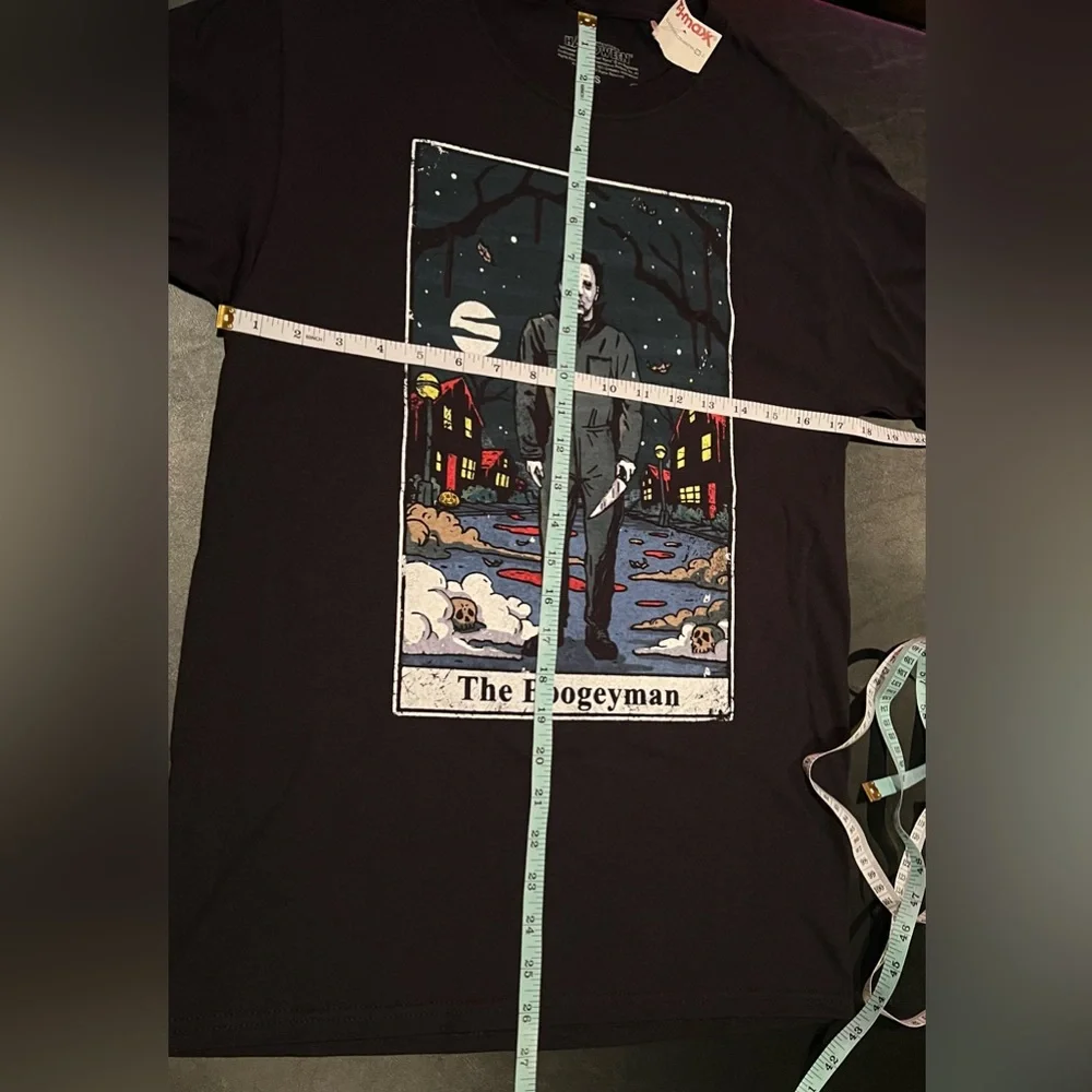 Halloween Michael Myers Boogeyman Black T-Shirt - Picture 6 of 6